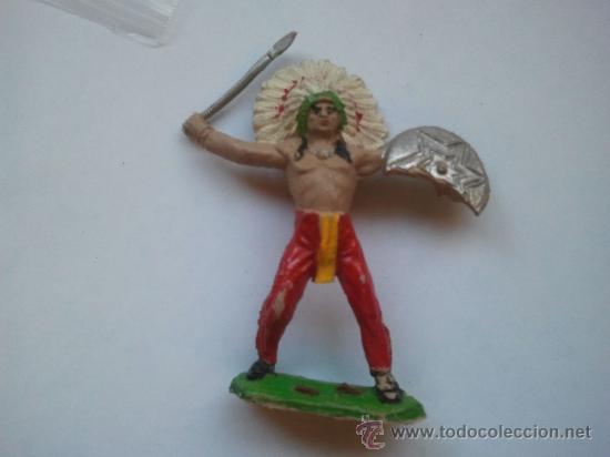 Figuras de goma y PVC: indio de reamsa a&ntilde;os 60 mplastico - Foto 1