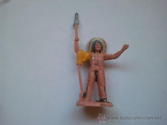 Figuras de goma y PVC: indio de reamsa a&ntilde;os 60 mplastico - Foto 1