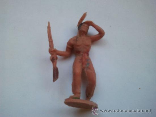 Figuras de goma y PVC: indio de reamsa a&ntilde;os 60 mplastico - Foto 1