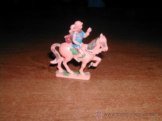 Rubber and PVC Figures: ANTIGUA FIGURA JINETE, SIN MARCA, 5,5 cm.  &iquest;REAMSA?  REF&ordf; (JC)