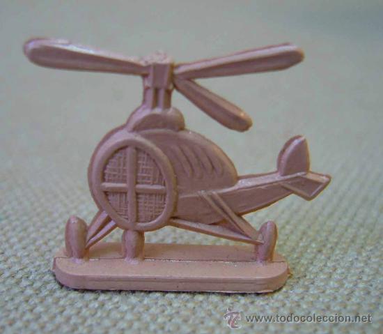Rubber and PVC Figures: FIGURA PLANA, DE PLASTICO, HELICOPTERO, PREMIUM CHICLES O PIPAS, SOBRE ?