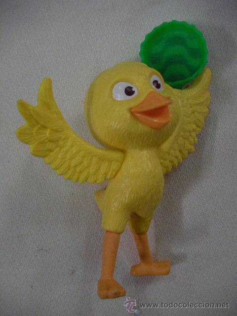 Figuras de Goma y PVC: PAJARO CON CHAPA ARTICULADA
