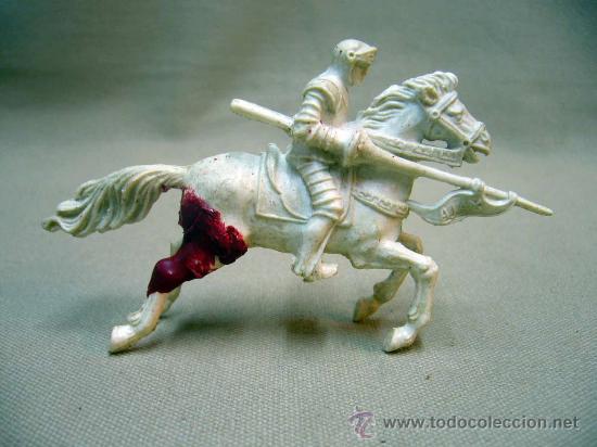 Figure di Gomma e PVC: FIGURA, PREMIUM, CABALLERO AJAX, MEDIEVAL, JABONES, RARO, 60s