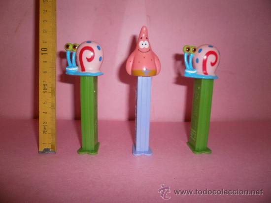 Figuras de goma y PVC: LOTE DE 3 DISPENSADORES DE CARAMELOS PEZ