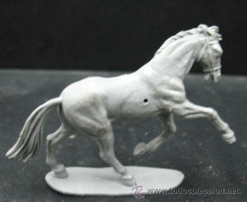 Figuras de goma y PVC: CABALLO DE PL&Aacute;STICO. GRIS - Foto 2
