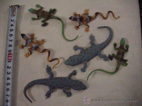 Figuras de goma y PVC: LOTE DE LAGARTOS - Foto 1