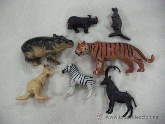 Rubber and PVC Figures: LOTE DE FIGURAS DE ANIMALES SALVAJES