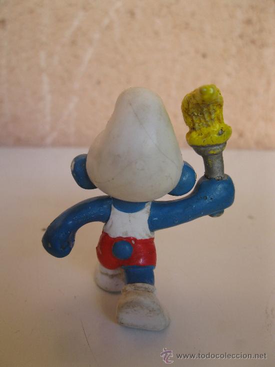 Figuras de goma y PVC: PITUFO &rdquo;OL&Iacute;MPICO&rdquo; - FIGURA DE PVC. - Foto 2