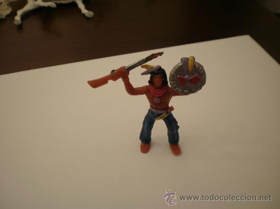 Figuras de goma y PVC: INDIO COMANSI VAQUEROS E INDIOS OESTE AMERICANO PVC - Foto 1