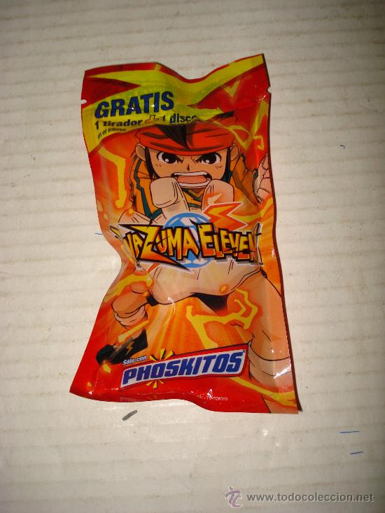 Figuras de Goma y PVC: Bolsa sin Abrir 1 Tirador + 1 Disco INAZUMA ELEVEN  Premiun de PHOSKITOS