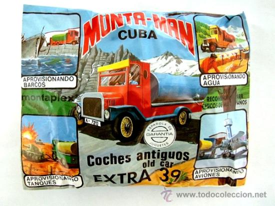 SOBRE MONTAPLEX EXTRA Nº 39 MONTAMAN CUBA - SOBRE CERRADO (Juguetes - Figuras de Goma y Pvc - Montaplex)