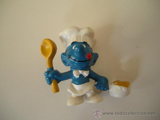 Figuras de goma y PVC: PITUFO (BULLY PEYO) MADE IN GERMANY - Foto 4