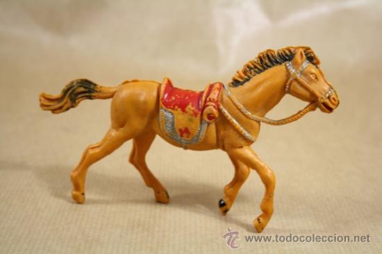 Gummi- und PVC-Figuren: Caballo Negro del Oeste, En Pl&aacute;stico/ Goma