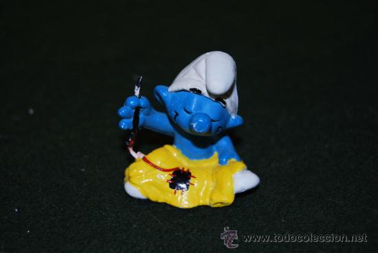 Figuras de Goma y PVC: PITUFO COSTURERO - SASTRE - FIGURA DE PVC