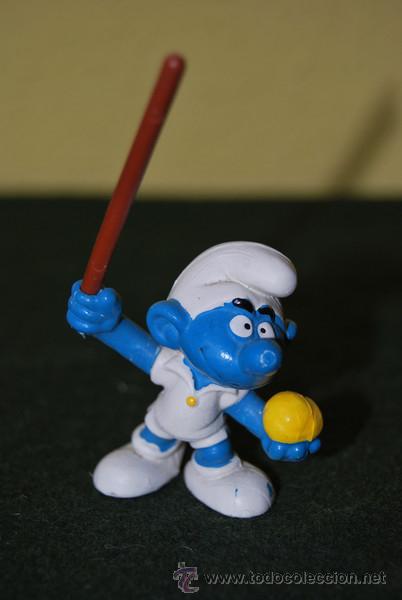 Figuras de Goma y PVC: PITUFO DEPORTISTA - FIGURA DE PVC