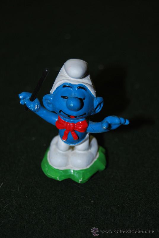 Figuras de Goma y PVC: PITUFO DIRECTOR DE ORQUESTA - PEYO - FIGURA DE PVC