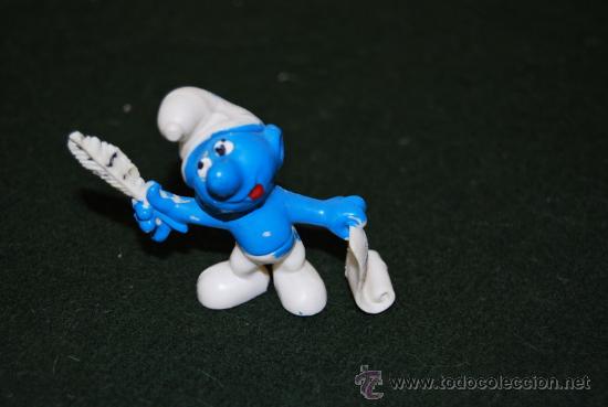 Figuras de Goma y PVC: PITUFO POETA - FIGURA DE PVC