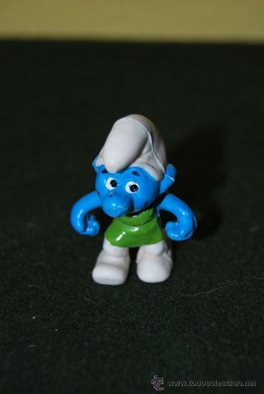 Figuras de Goma y PVC: PITUFO CON DELANTAL - FIGURA DE PVC