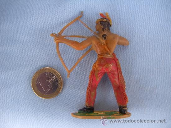 Figuras de goma y PVC: INDIO CON ARCO DE COMANSI COLOR - Foto 2