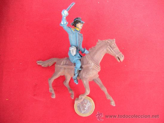 Figuras de goma y PVC: SOLDADO A CABALLO COMANSI - Foto 2
