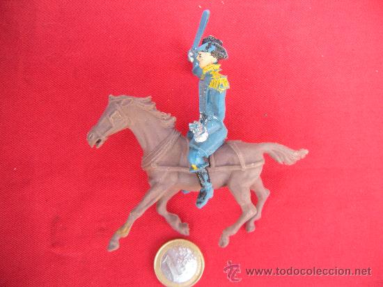 Figuras de goma y PVC: SOLDADO A CABALLO COMANSI - Foto 1