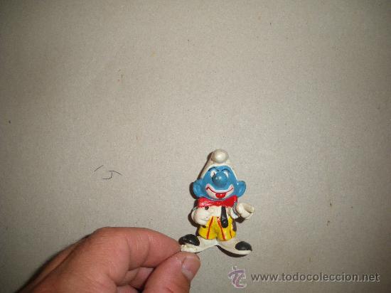 Figuras de goma y PVC: PITUFO PAYASO PEYO SCHLEICH 1978 - Foto 2