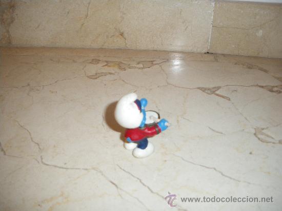 Figuras de goma y PVC: PITUFO CON TAMBOR, 2001 PEYO, SCHLEICH - Foto 3