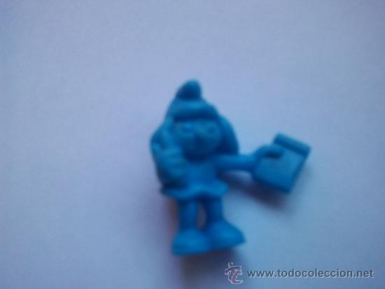 Figuras de goma y PVC: figura dunkin premiun pitufo - Foto 1
