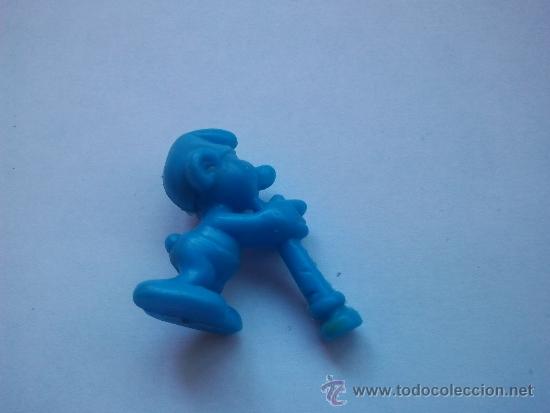 Figuras de goma y PVC: figura dunkin premiun pitufo - Foto 1