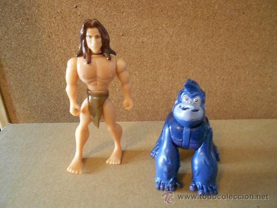 Figuras de goma y PVC: tarzan y gorila, disney - Foto 1