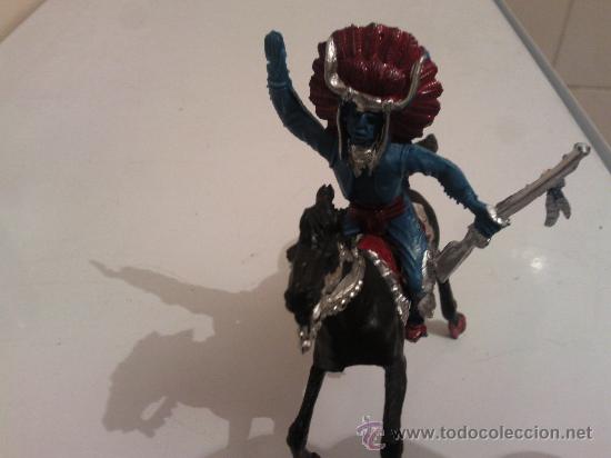Figuras de goma y PVC: indio con caballo (mas 3&euro;gastos envio) - Foto 2