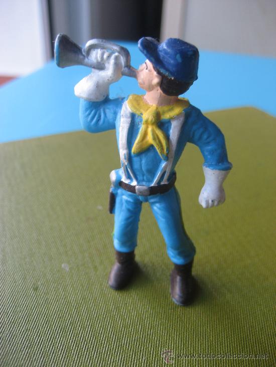 Figuras de goma y PVC: Comansi Corneta 7&ordm; de Caballer&iacute;a. - Foto 1