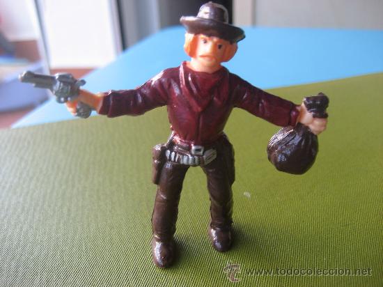 Figuras de goma y PVC: Comansi .N&ordm; 4 . Ladron de bancos. 7 cms. - Foto 1