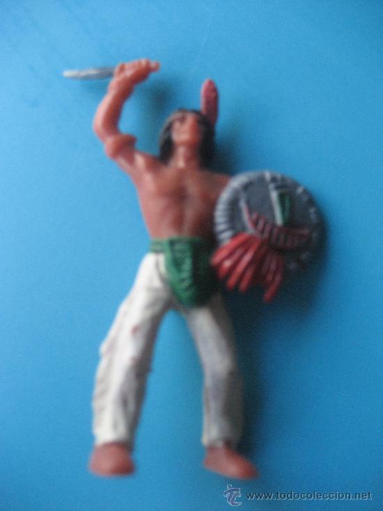 Figuras de goma y PVC: Comansi. N&ordm; 15. Indio. 7 cms - Foto 2