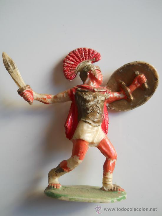 Figurines en Caoutchouc et PVC: ROJAS Y MARALET : SOLDADO ROMANO N&ordm;3 BATALLAS DEL MUNDO METAURO A&Ntilde;OS 50