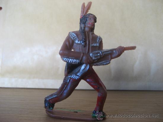 Figuras de goma y PVC: Indio. Comansi. 7 cms +-. - Foto 1