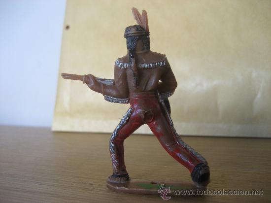 Figuras de goma y PVC: Indio. Comansi. 7 cms +-. - Foto 2