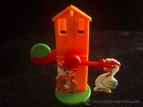 Kinder &Uuml;berraschung: Kinder - Figura Granja con Zorro y Gallina A&ntilde;o 1999 - K99 N&ordm; 5