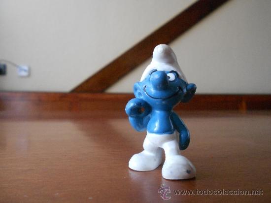 Figuras de Goma y PVC: PITUFO EN PVC  ORIGINAL DE SCHELEIC PEYO 1975