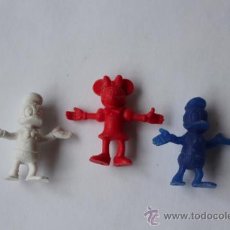 Figuras de Goma y PVC: LOTE DUNKIN 3 FIGURAS DISNEY COCA COLA, DANONE DONALD Y MINNIE