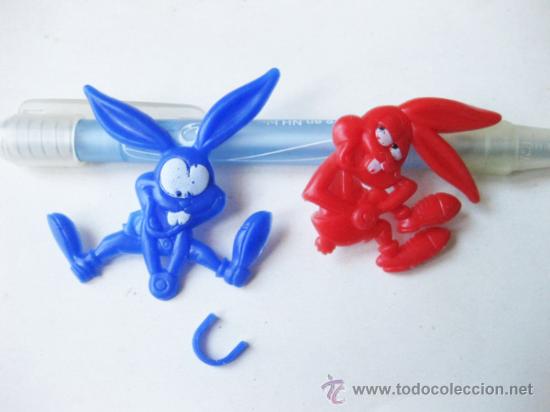 Figuras de goma y PVC: DOS FIGURAS PLANAS PUBLICIDAD DE PALOTES - A&Ntilde;OS 80