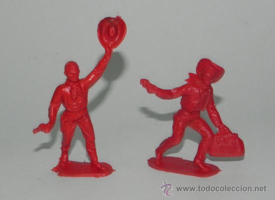 Figuras de Borracha e PVC: LOTE DE FIGURAS DE COW BOYS DE  PLASTICO DE PIPERO. TAL COMO SE VE EN LAS FOTOGRAFIAS PUESTAS.