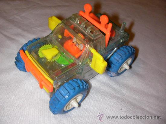 Figuras de goma y PVC: COCHE JEEP TRANSPARENTE A PILA - Foto 1