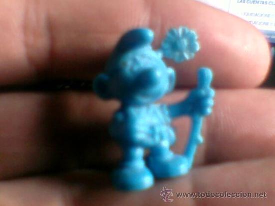 Figuras de Goma y PVC: Mu&ntilde;eco pitufo tama&ntilde;o Dunkin premium pastelitos sello Peyo 1983 policia alpinista senderista
