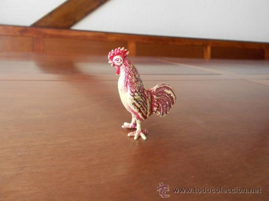 Rubber and PVC Figures: FIGURAS DE ANIMALES ANTIGUOS: GALLO, FABRICANTE DESCONOCIDO