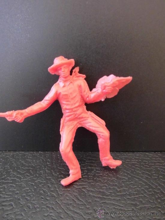 Figuras de goma y PVC: ANTIGUO VAQUERO DE PLASTICO   A&Ntilde;OS 60-70