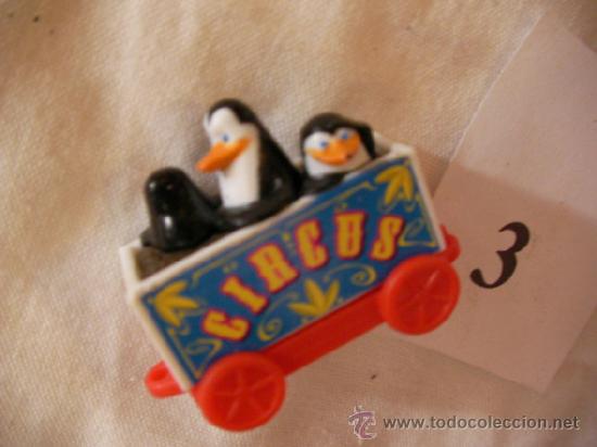 Figuras de goma y PVC: PINGUINOS EN CONTENEDOR DE CIRCO - Foto 1