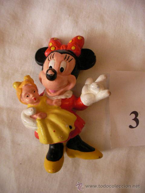 Figuras de goma y PVC: MINNIE CON MU&Ntilde;ECA - ENVIO GRATIS A ESPA&Ntilde;A - Foto 1