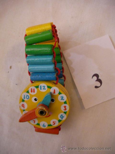Figuras de goma y PVC: RELOJ DE MADERA - Foto 1