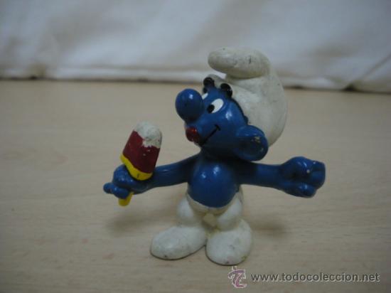 Figuras de goma y PVC: PITUFO, SCHLEICH 1978, PEYO 111-1 - Foto 1
